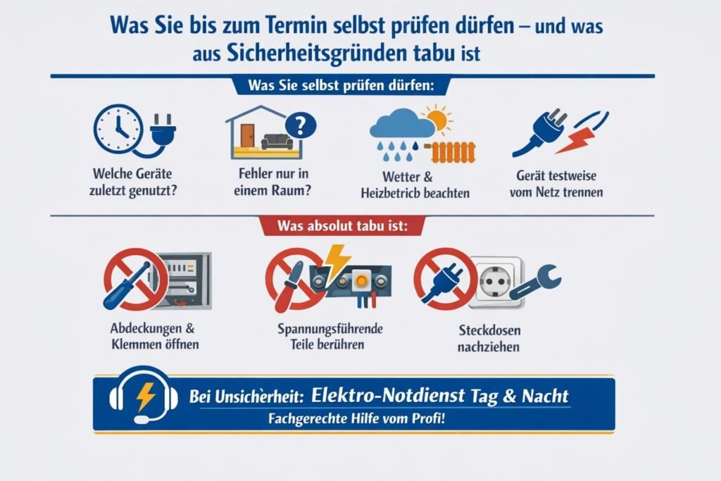 Was Sie bis zum Termin selbst prüfen dürfen – und was aus Sicherheitsgründen tabu ist