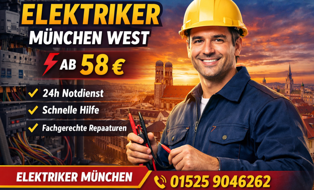 Elektriker München West ab 58 €