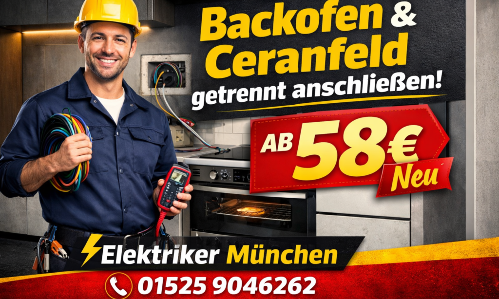 Backofen und Ceranfeld getrennt anschließen ab 58 €