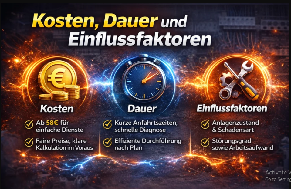 Zertifizierter Elektriker bei der Arbeit