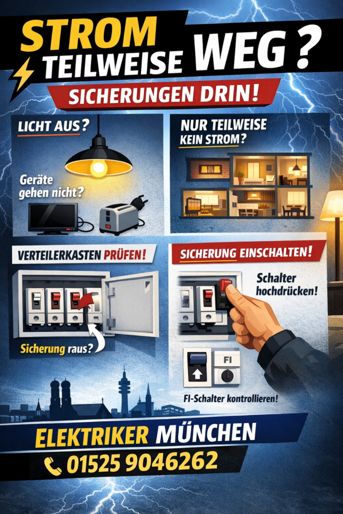 Strom Teilweise Weg Sicherungen Drin