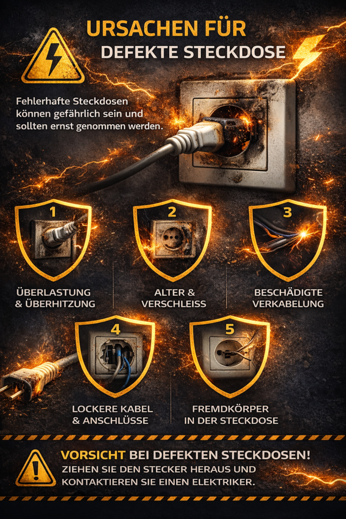 ursache für defekte steckdose