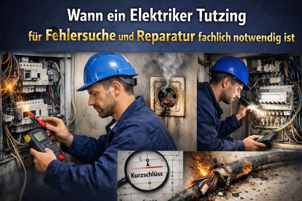 Wann ein Elektriker tutzing für Fehlersuche und Reparatur fachlich notwendig ist