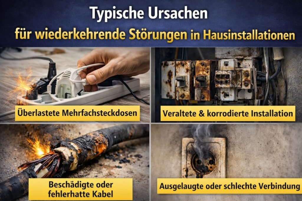 Typische Ursachen für wiederkehrende Störungen in Hausinstallationen