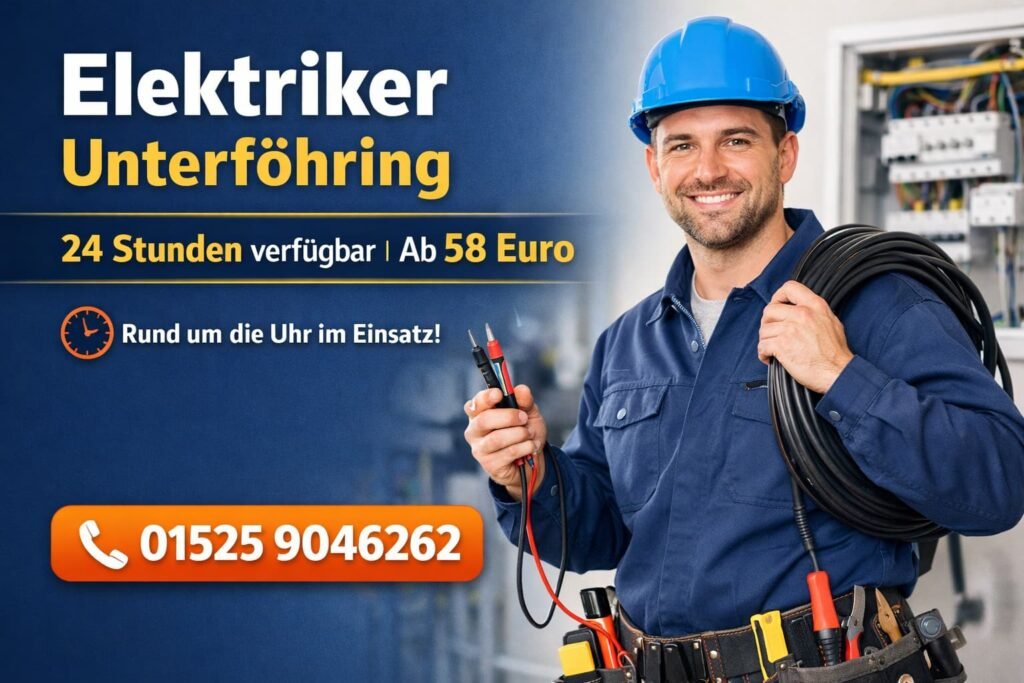 Elektriker Unterföhring 24 Stunden verfügbar | Ab 58 Euro