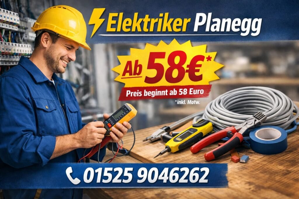 Elektriker Planegg 24 Std. erreichbar | Ab 58 Euro