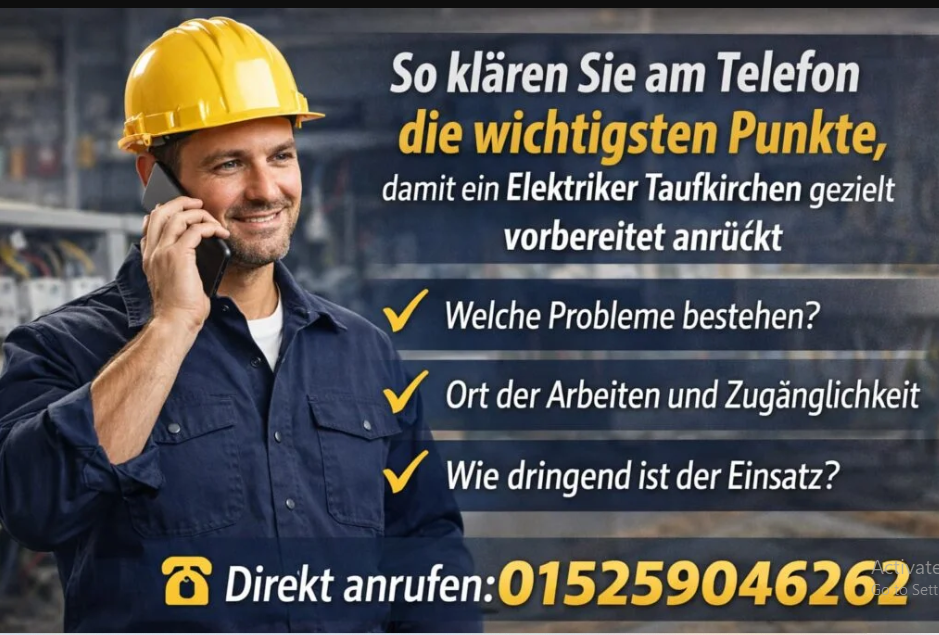 Elektriker Taufkirchen für Reparatur und Modernisierung