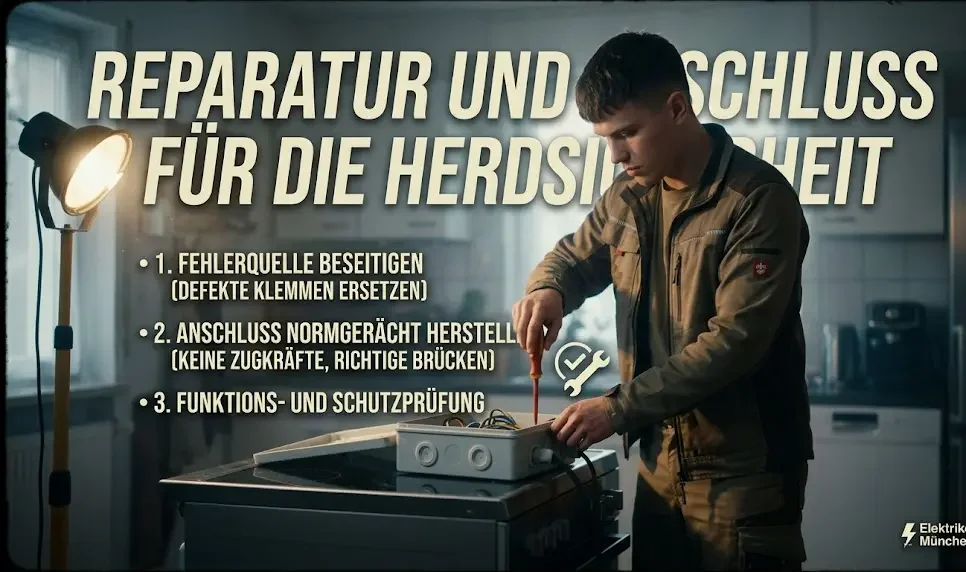 Reparatur und fachgerechter Anschluss: So wird der Herd wieder sicher in Betrieb genommen