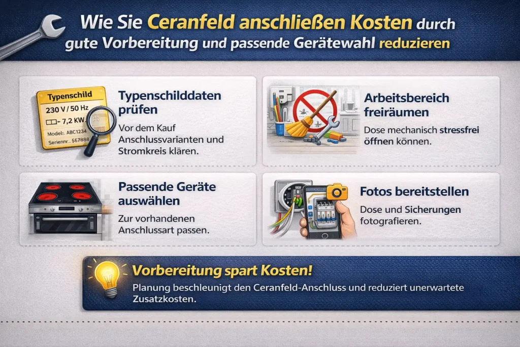 Wie Sie Ceranfeld anschließen Kosten durch gute Vorbereitung und passende Gerätewahl reduzieren