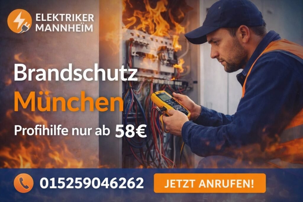 Elektriker Mannheim Brandschutz Service ab 58€ Notdienst Techniker vor Ort