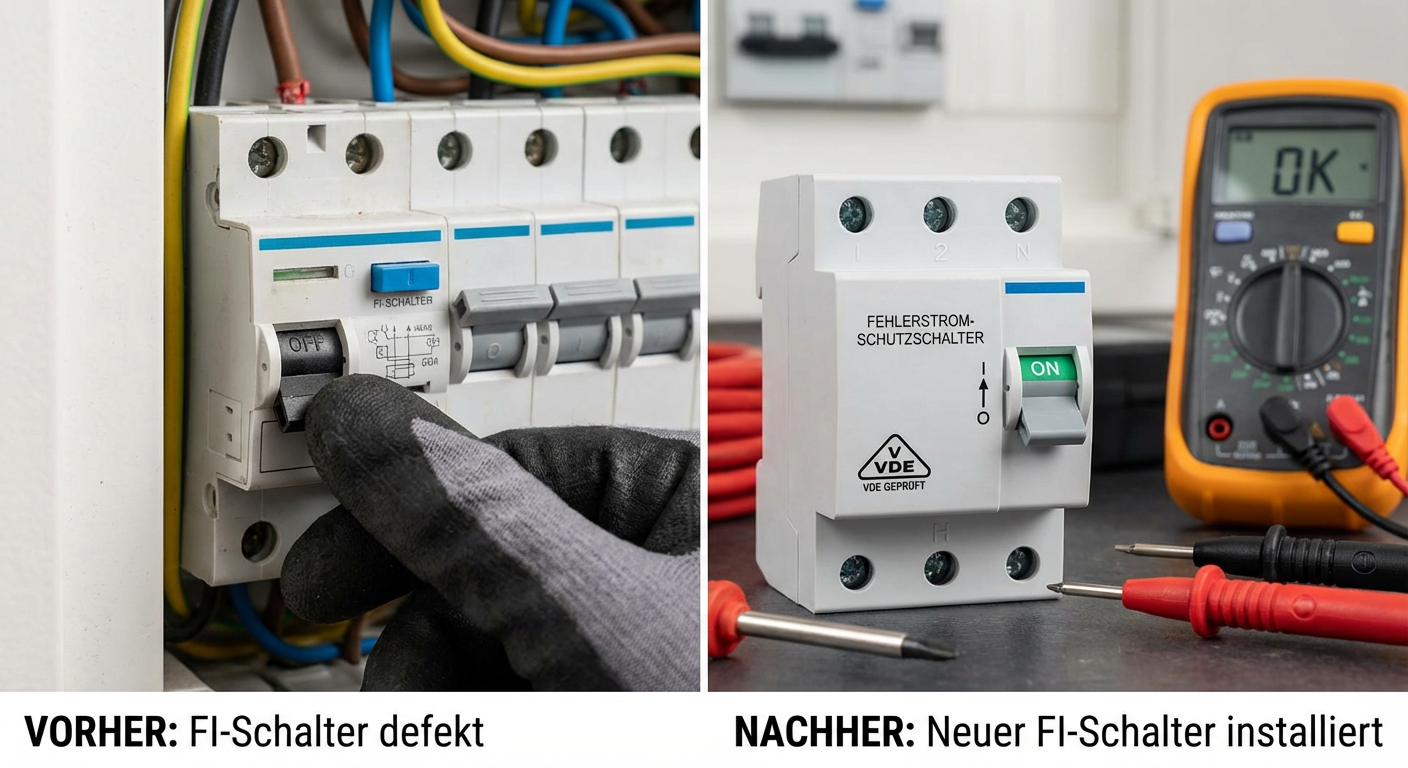 fi schalter lässt sich nicht einschalten