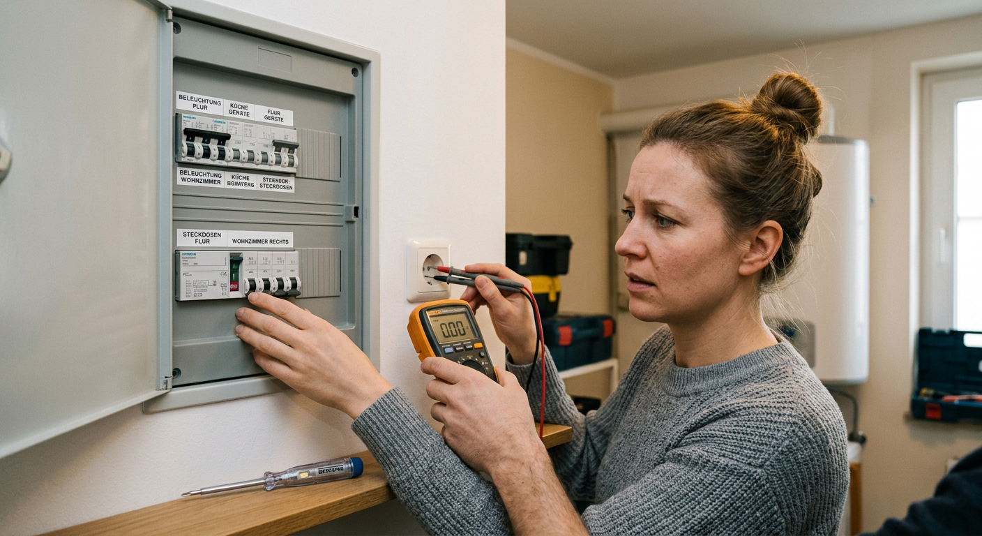 kein strom auf steckdose sicherung drin