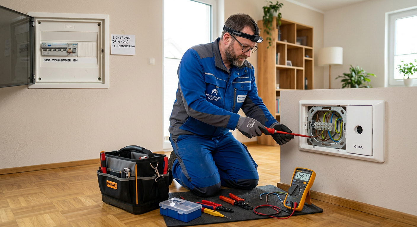 kein strom auf steckdose sicherung drin