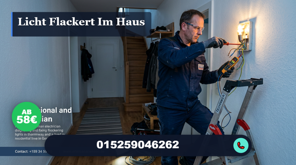 licht flackert im haus