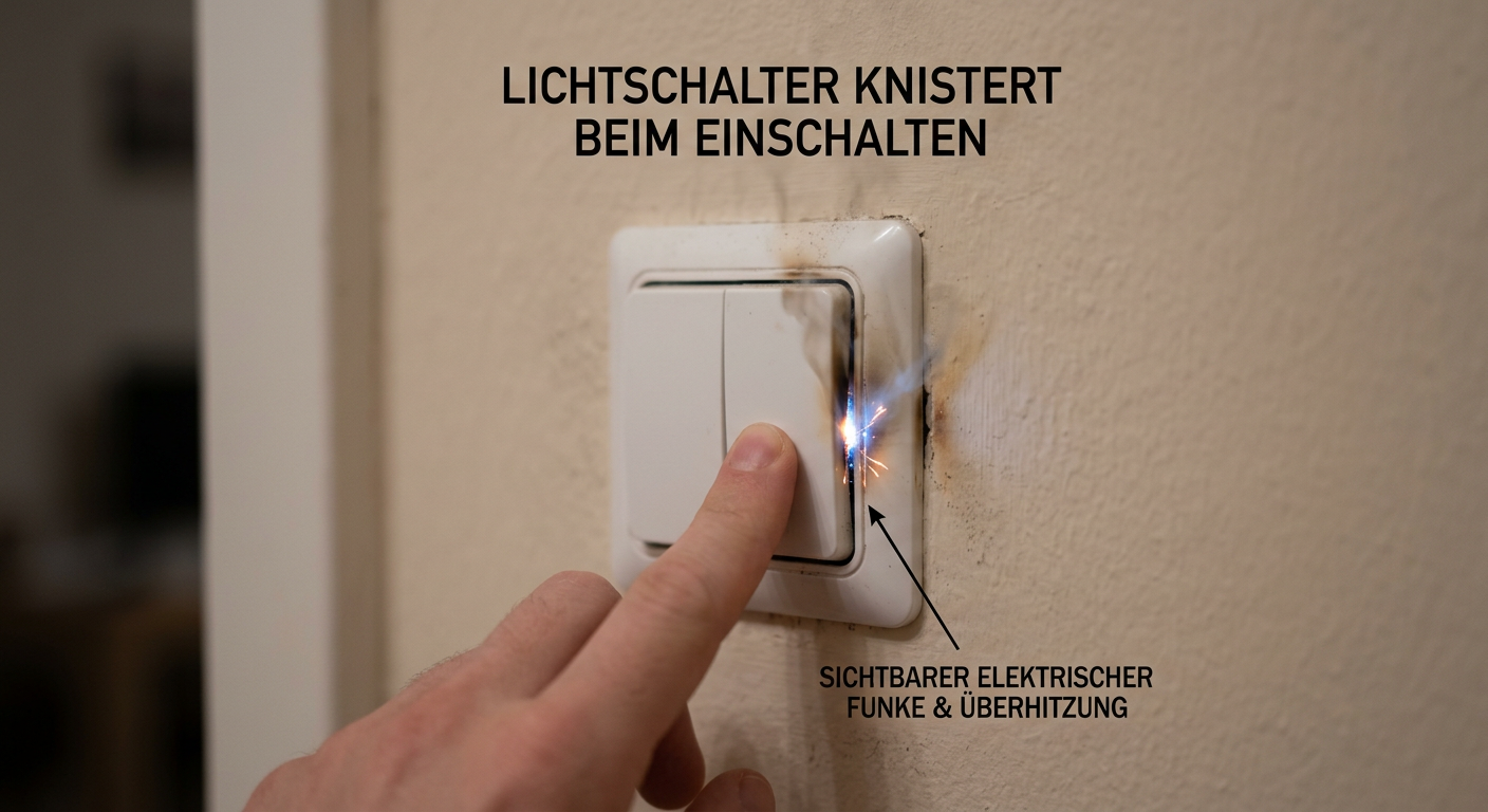 lichtschalter knistert beim einschalten