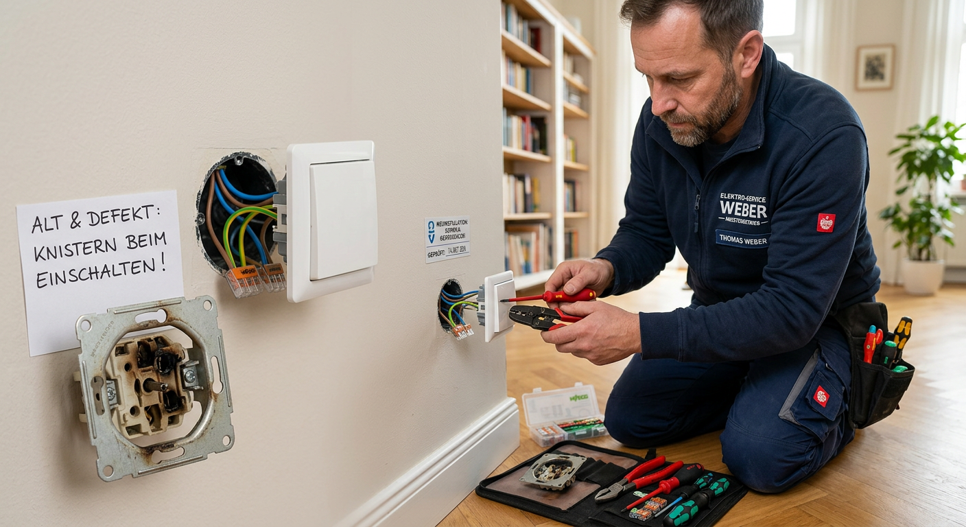 lichtschalter knistert beim einschalten