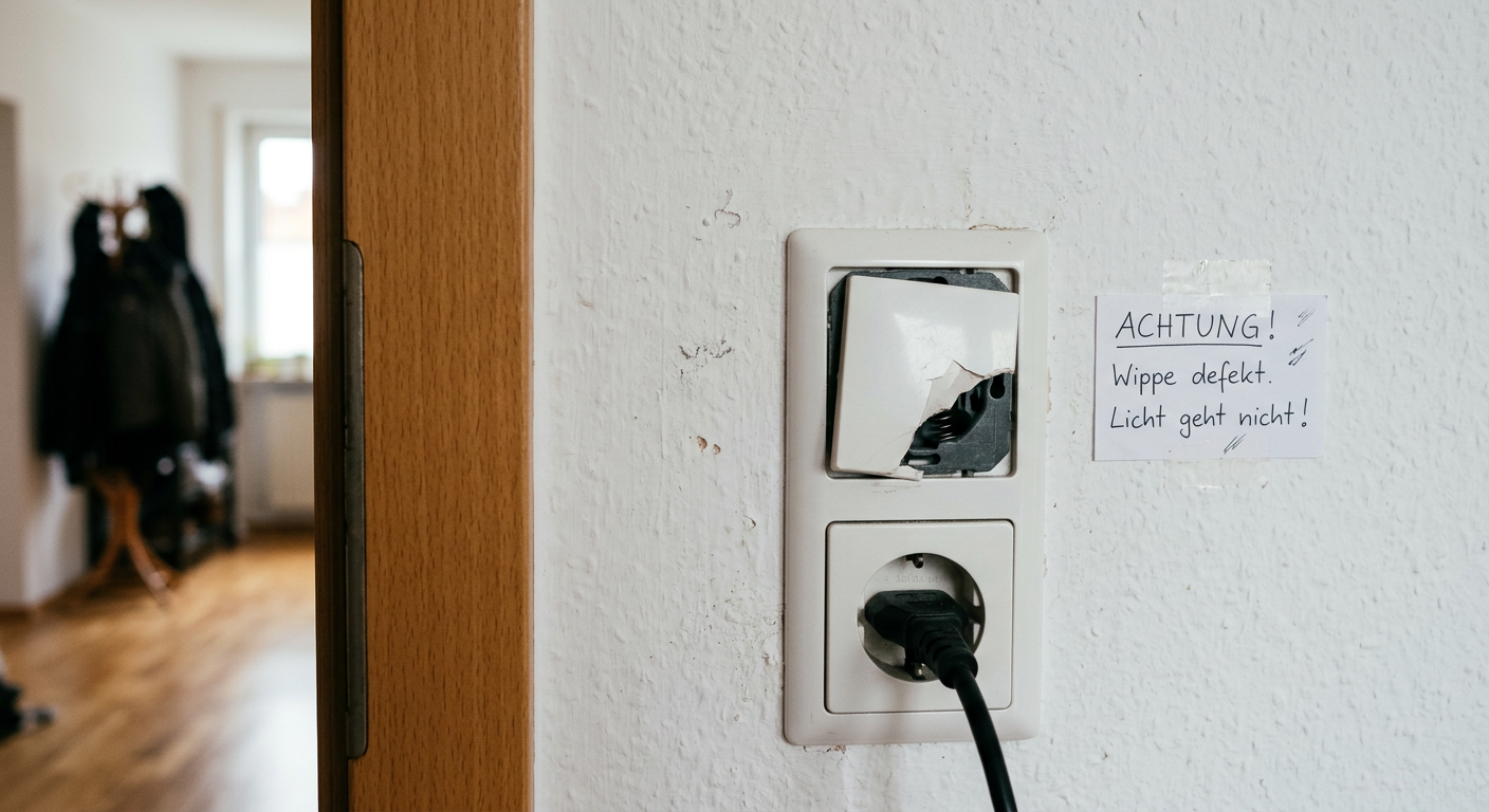 lichtschalter wippe defekt