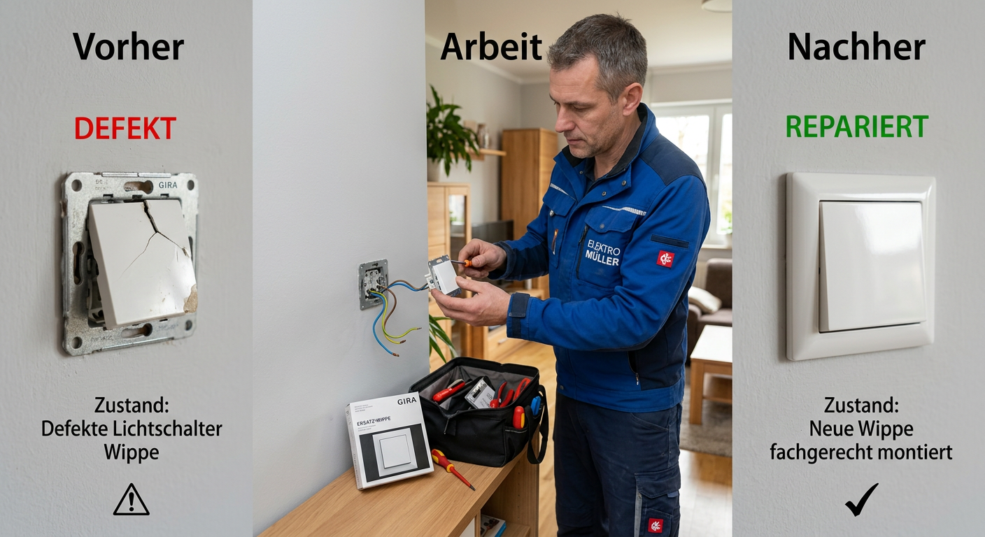 lichtschalter wippe defekt