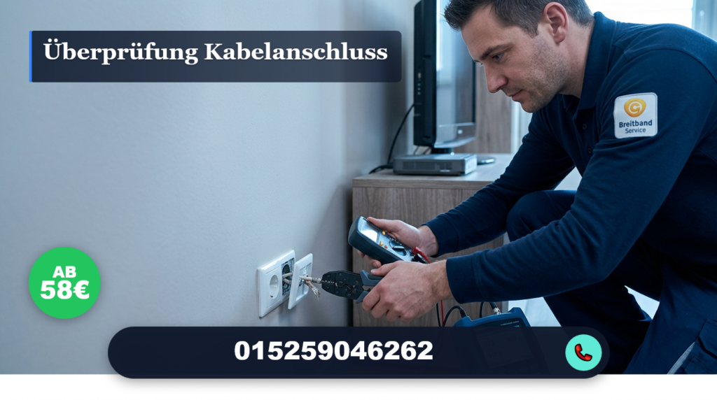 überprüfung kabelanschluss