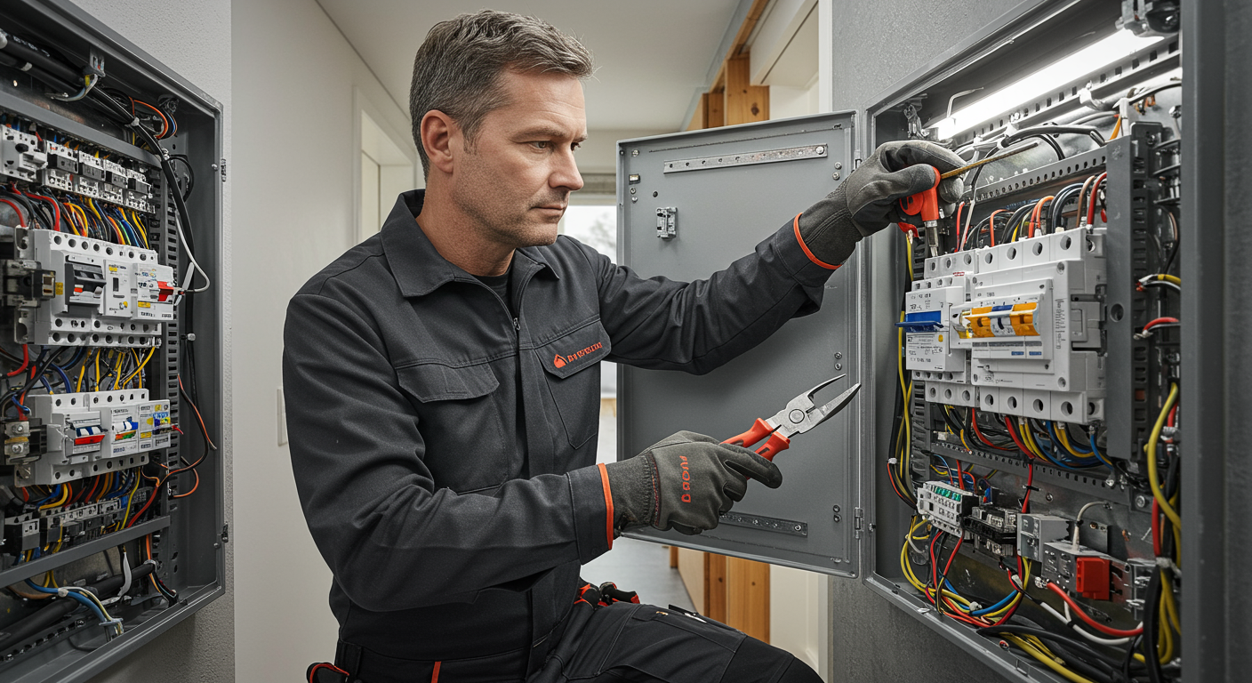 Elektriker bei der Beratung eines Kunden in München Freimann