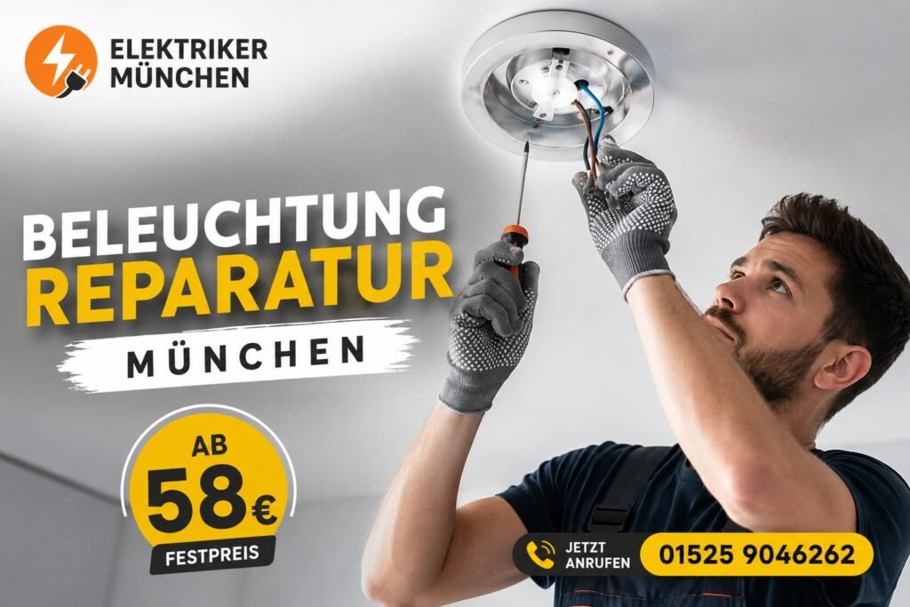Fachgerechte Instandsetzung einer defekten Deckenleuchte