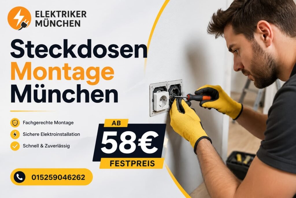 Fachmann arbeitet an einer modernen Elektroinstallation