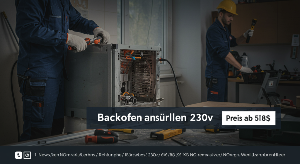 backofen anschließen 230v