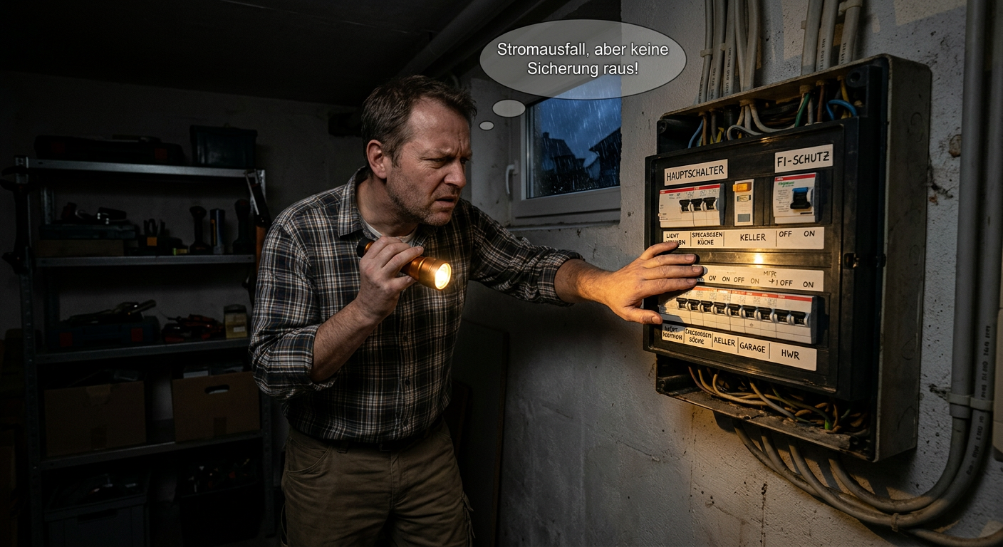 stromausfall aber keine sicherung raus