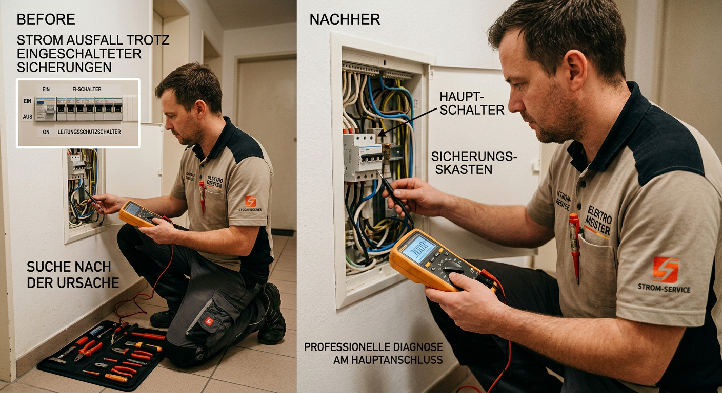stromausfall aber keine sicherung raus