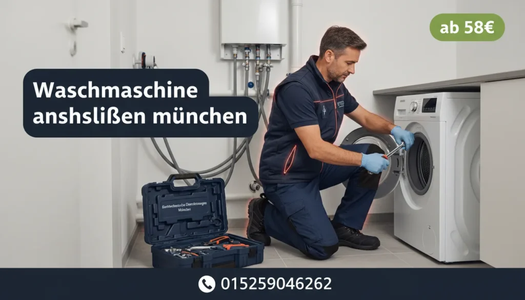 waschmaschine anschließen münchen