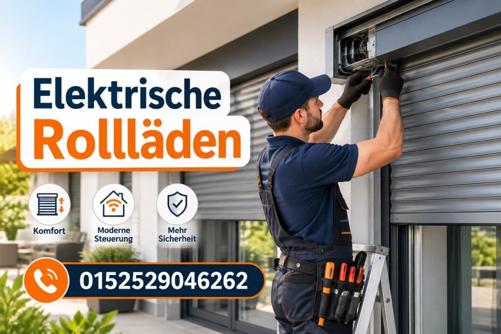 Elektrische Rollläden – professionelle Installation und moderne Steuerung für mehr Komfort, Sicherheit und Energieeffizienz im Zuhause.